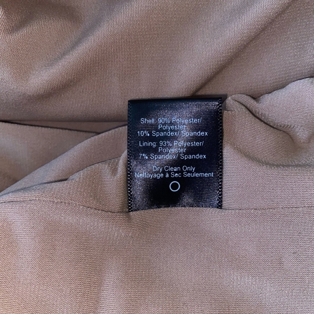 🌹 Dress the Population Emery Long Sleeve Sequin Cocktail, Blush Nude, Dress, XL - Picture 7 of 7